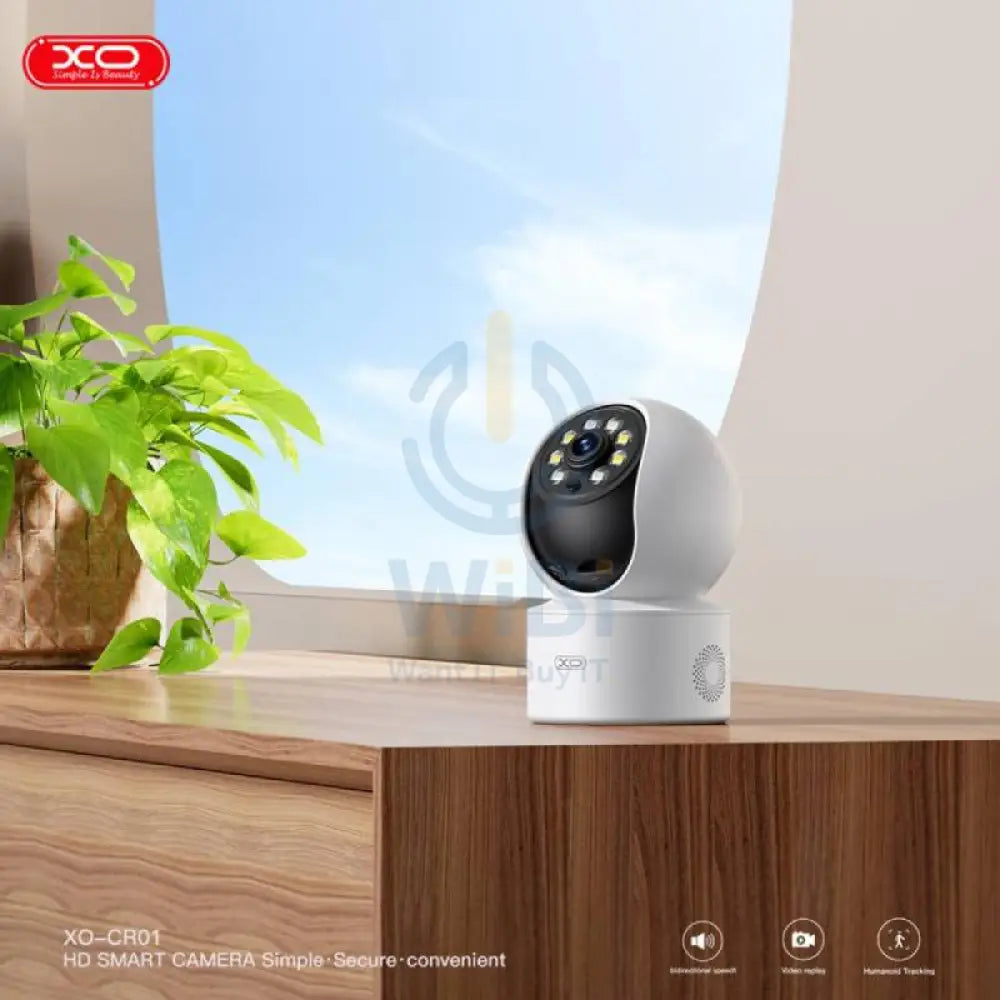 XO CR01 HD Smart Camera With Humanoid Tracking - 3MP / White Cameras > Security Cameras