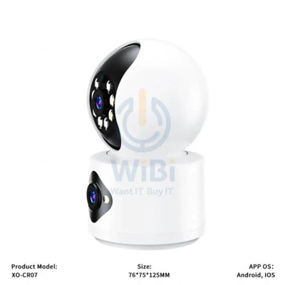 XO CR07 (EU) Supreme Pixel 400W Dual Camera - wi-Fi / Bluetooth / White Cameras > Security Cameras