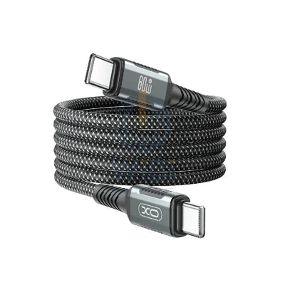 XO Magnetic Braided Cable - Type-C / 60W / 1Meter / Black Accessories > Cables & Converters > Cables