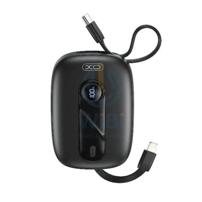 XO Mini Built-In-Cable Power Bank - 10,000mAh / 22.5W / Black Accessories > Power Bank > Offer Zone