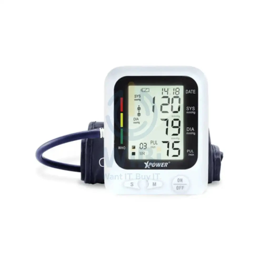 Xpower Blood Pressure LCD Monitor - White Accessories > Smart Devices