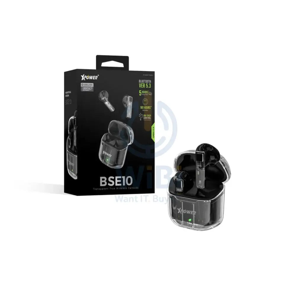 XPower BSE10 True Wireless Bluetooth Earbuds - Black Accessories > Audio > Headphones