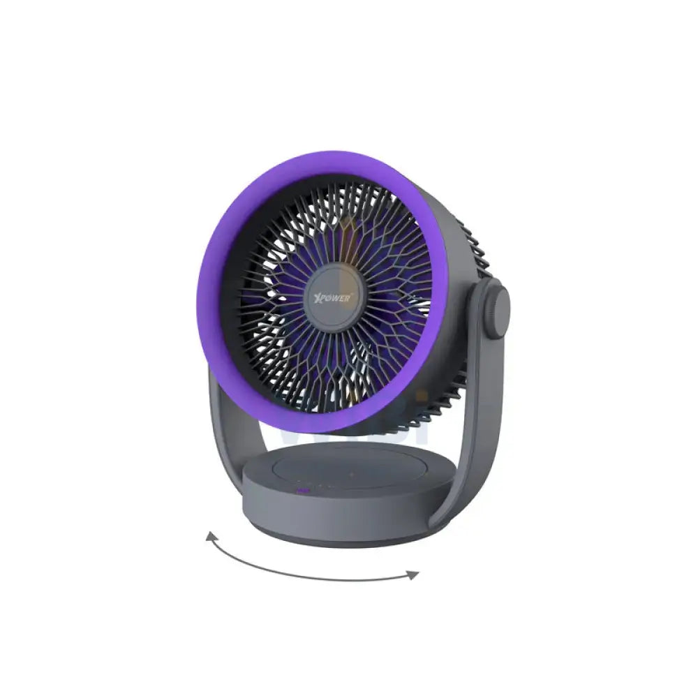 Xpower F17 Portable Desktop Circulation Fan - Grey Accessories > Smart Devices