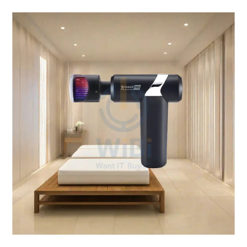 XPower Pro MG9 2IN1 Portable Muscle Cooling & Heating Massage Gun With 5 Head Massage - 2000mAh / Black Accessories >