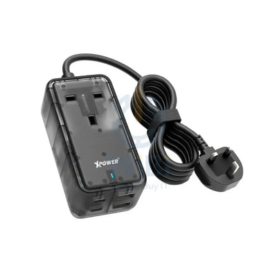 XPower PS1C 5 x Output Power Strip - 65W / Transparent Black Accessories > Power > Power Protection > Surge Protector >