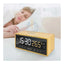 XPower QIC5 4 In 1 Bamboo Alarm Clock With Wireless Charger - 15W / Brown Accessories > Power Adapters