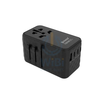 XPower TA100 5 Output Gan PD Travel Adapter - 100W / Black Accessories > Power Adapters