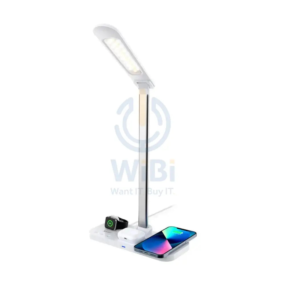 XPower WDL5 4 In 1 Wireless Charging LED Desk Lamp - 15W / White Accessories > Smart Devices > Offer Zone