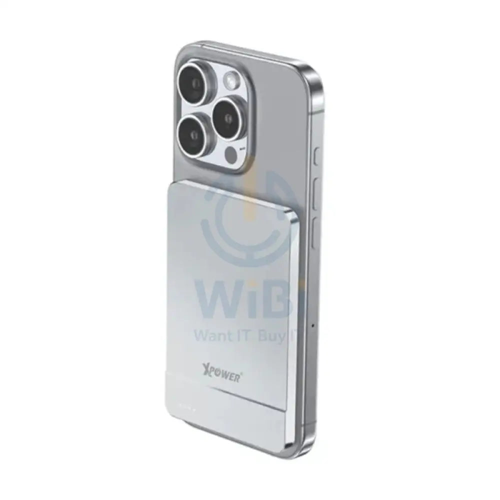 Xpower Wireless Ultra Thin Power Bank - 5000mAh / 20W / Silver Accessories > Power Bank