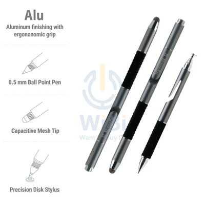 XtremeMac 3-in-1 Aluminum Stylus Pen - Silver Accessories > Mobiles & Tablets > Tablets > Stylus & Pencil > Offer Zone