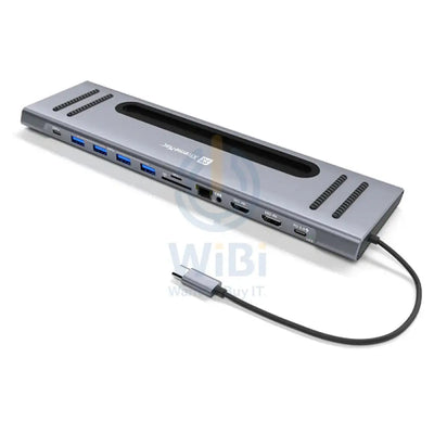Xtrememac Docking Hub Station 12-ports / USB-C - Space Grey Accessories > Cables & Converters > Cables > Offer Zone