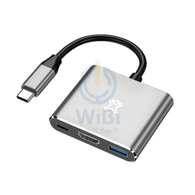 Xtrememac Hub Station - 3-in-1 / USB-C / Silver Accessories > Cables & Converters > Cables