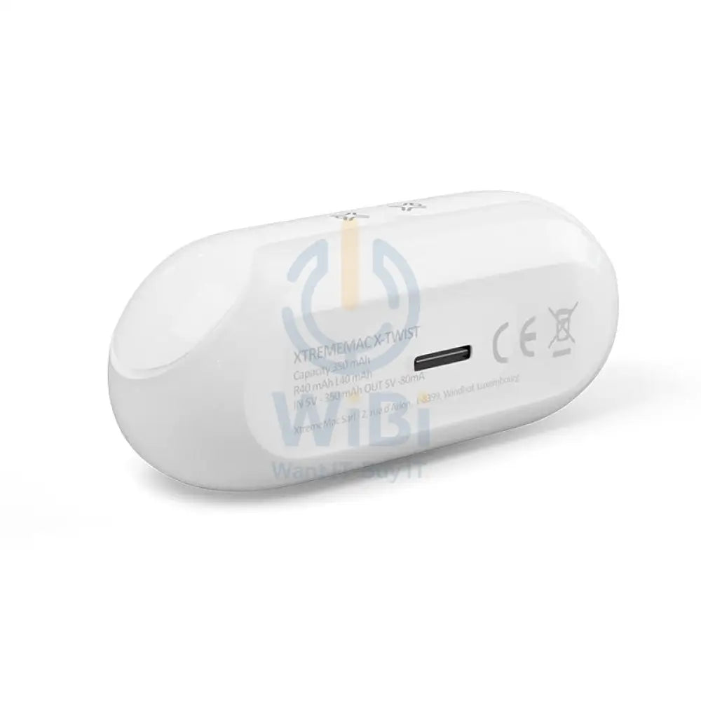 Xtrememac X-Twist - In-Ear / Bluetooth 5.2 / USB Type-C / White - Earbuds Accessories > Audio > Headphones > Offer Zone