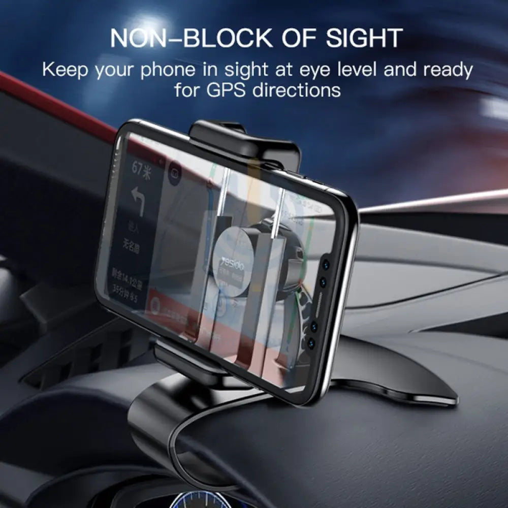 Yesido C103 Dashboard Spring Clip Phone Holder - Black Accessories > Mobiles & Tablets > Mobiles > Mobile Holder