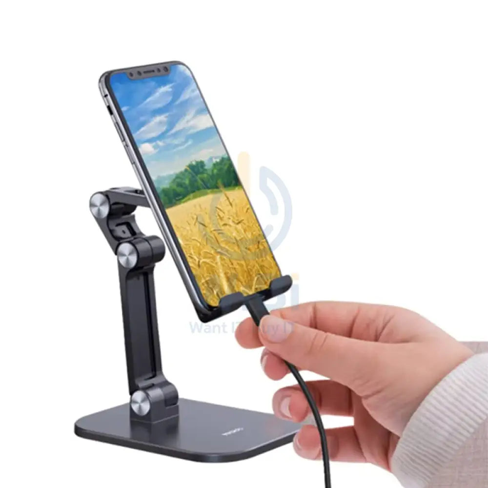 Yesido C104 Double Folding Mobile Holder - Black Accessories > Mobiles & Tablets > Mobiles > Mobile Holder / Stands
