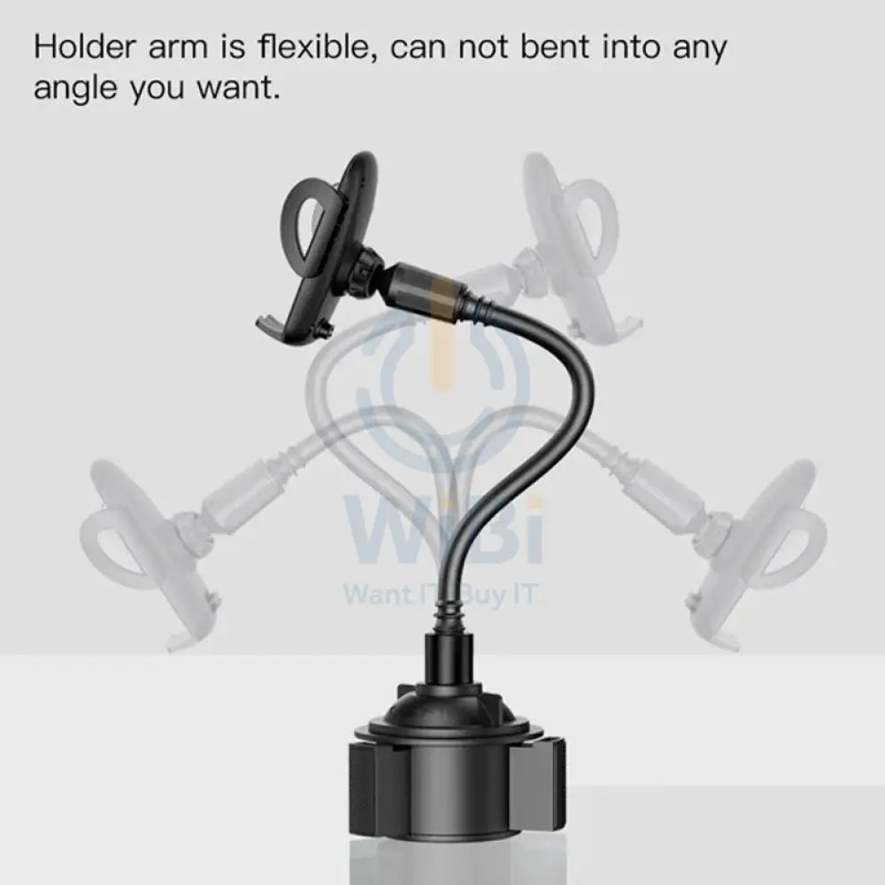 Yesido C112 Flexible Arm Car Cup Holder Mobile Phone Bracket with Air Vent Clip - Black Accessories > Mobiles & Tablets