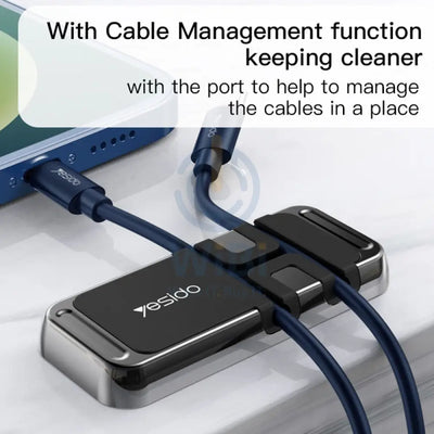 Yesido C113 Universal Magnetic Mobile Phone Holder Cable Clip - Black Accessories > Mobiles & Tablets > Mobiles >