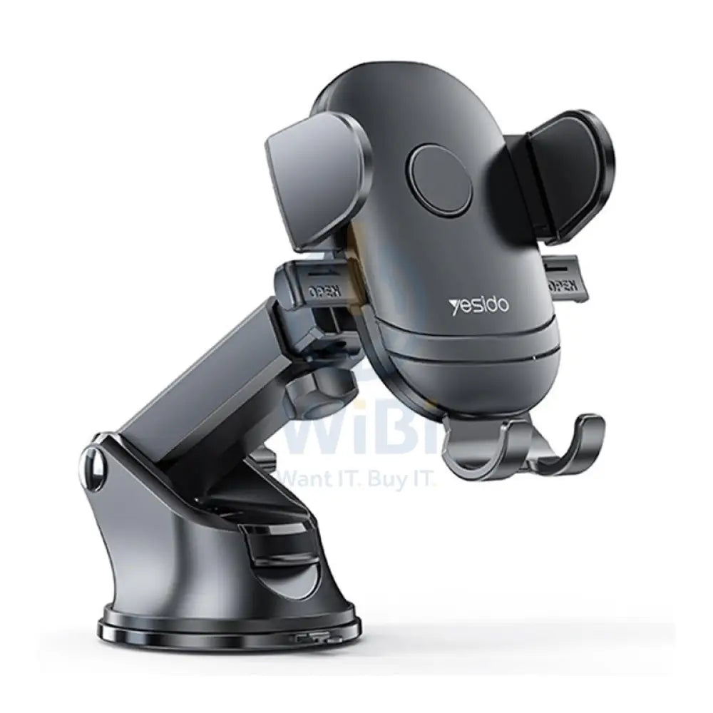 Yesido C138 Adjustable Clip Suction Cup Car Holder - Black Accessories > Mobiles & Tablets > Mobiles > Mobile Holder