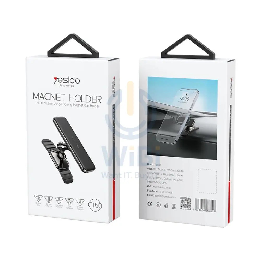 Yesido C150 Mobile Magnetic Phone Holder – Black Accessories > Mobiles & Tablets > Mobiles > Mobile Holder / Stands