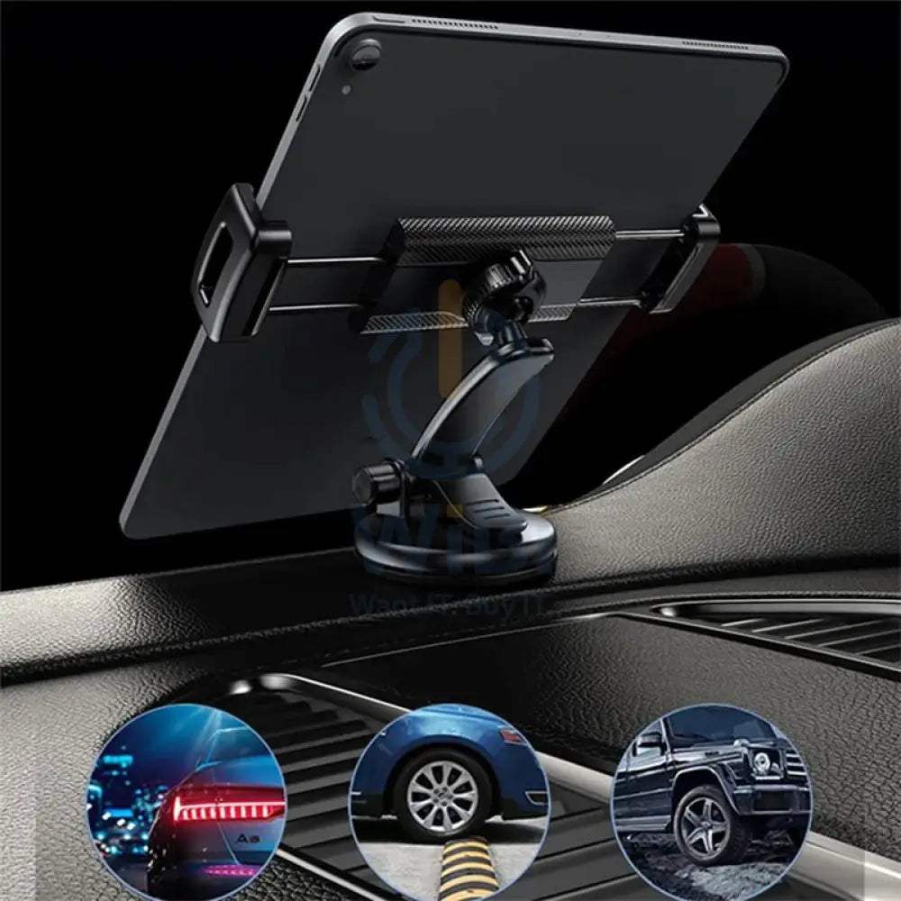 Yesido C171 Suction Cup Phone & Tablet Car Holder - Black Accessories > Mobiles & Tablets > Mobiles > Mobile Holder