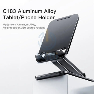 Yesido C183 Desktop Tablet Stands Mobile Phone Holder - Black Accessories > Mobiles & Tablets > Mobiles > Mobile Holder