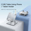 Yesido C185 Universal Tablet Holder Adjustable Aircooled Foldable - Silver Accessories > Other Laptop Accessories