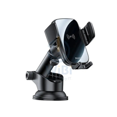 Yesido C186 15W Wireless Charging Phone Holder - Black Accessories > Mobiles & Tablets > Mobiles > Mobile Holder