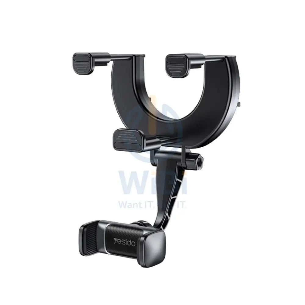 Yesido C193 Car Rearview Mirror Using Phone Holder - Black Accessories > Mobiles & Tablets > Mobiles > Mobile Holder