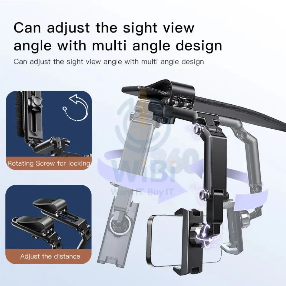 Yesido C194 Sun Visor Universal Mobile Holder - Black Accessories > Mobiles & Tablets > Mobiles > Mobile Holder / Stands