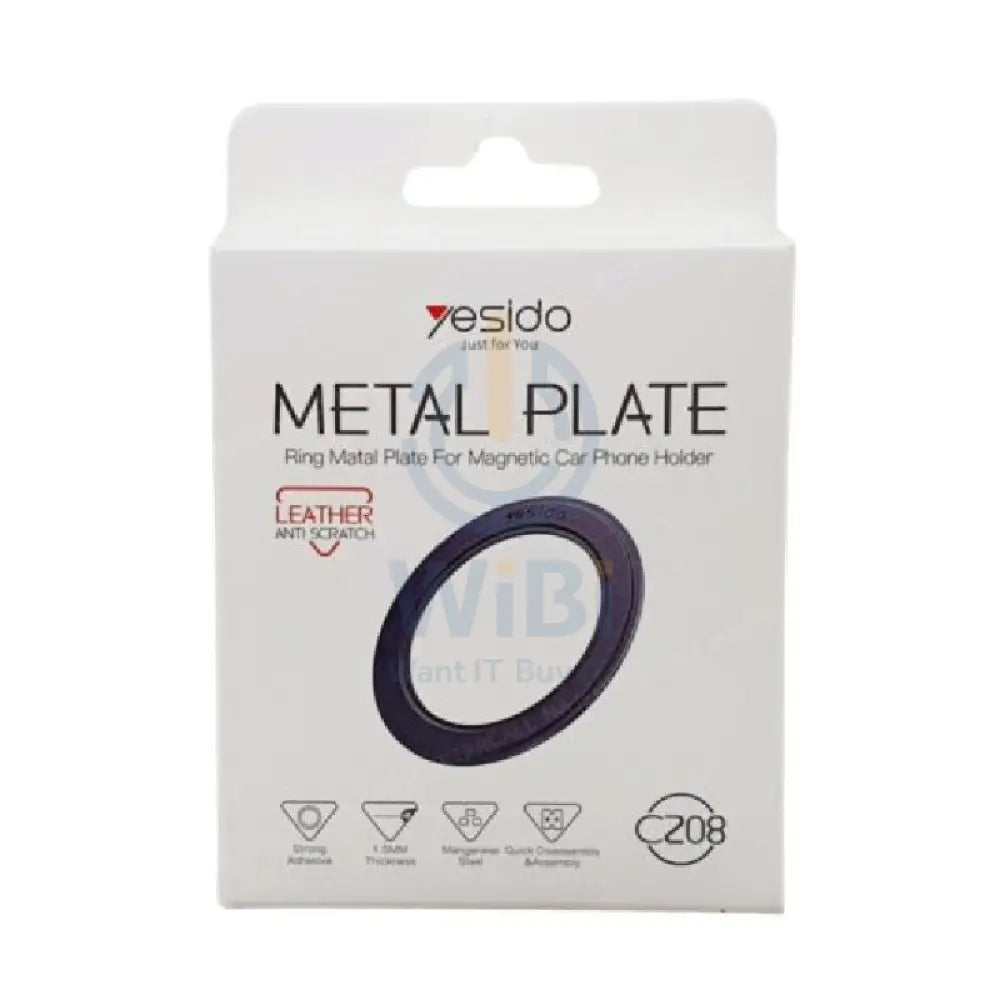 حامل هاتف السيارة C208 لوحة معدنية C208 من ييسيدو - مغناطيسي / أسود اكسسوارات > هواتف  تابلت > هواتف > حامل هاتف