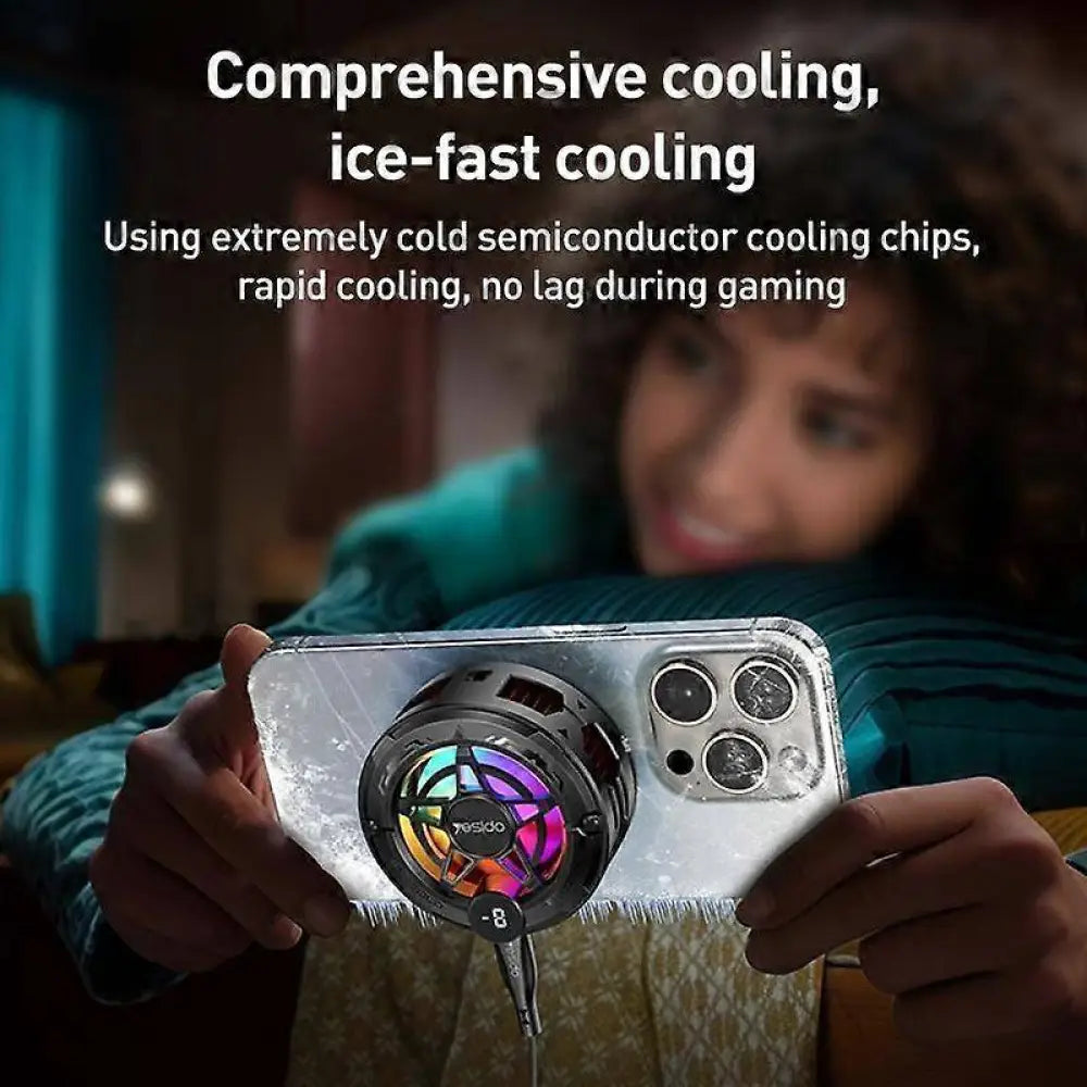 Yesido C226 Semiconductor Refrigeration Magnetic Universal Phone Radiator - Black Accessories > Other Accessories