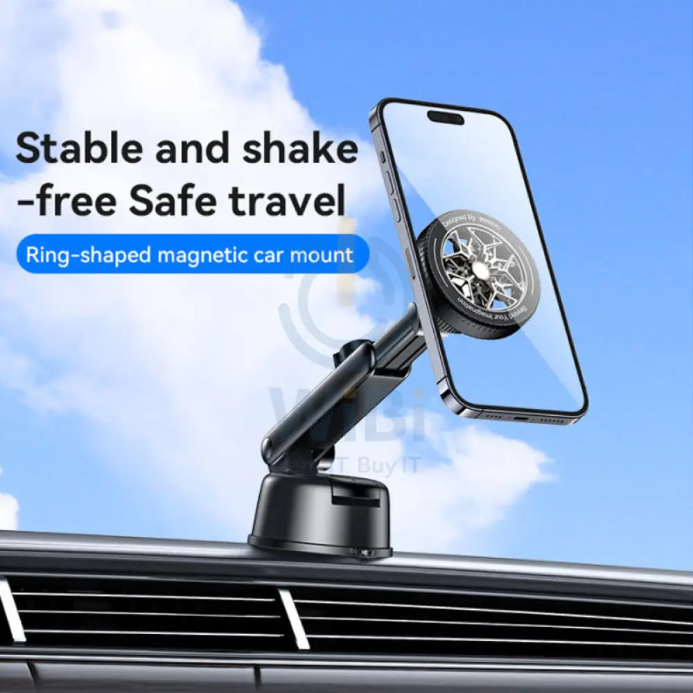 Yesido C266 Round Magesafe 360 Degree Rotation Magnetic Holder - Black Accessories > Mobiles & Tablets > Mobiles >