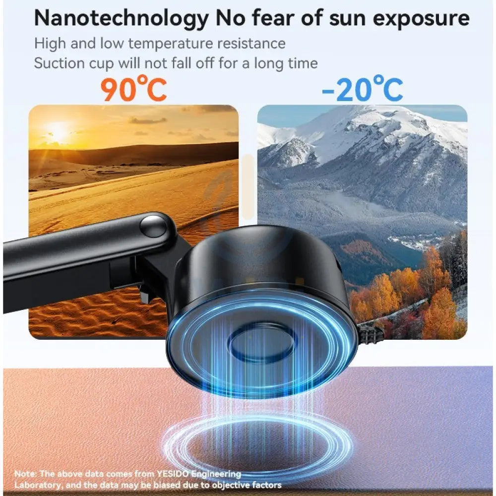 Yesido C266 Round Magesafe 360 Degree Rotation Magnetic Holder - Black Accessories > Mobiles & Tablets > Mobiles >