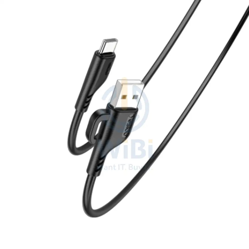 YESIDO CA105 8 Pin Charging Data Cable with Hook - 1.2M / USB - Black Accessories > Cables & Converters > Cables
