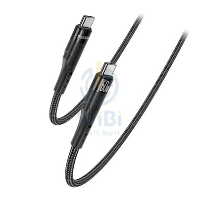 Yesido CA116 Braided Data Cable PD Fast Charging Cable - 3M / 60W / Type-C - Black Accessories > Cables & Converters >