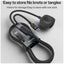 Yesido CA136C 2-in-1 Charging Cable - 1.2 Meter / USB-C / iWatch - Black Accessories > Cables & Converters > Cables