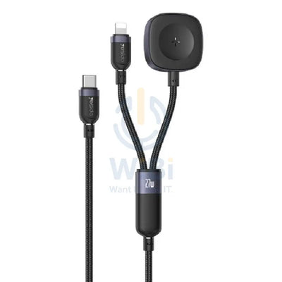 Yesido CA136L 2-in-1 Charging Cable - 1.2 Meter / Lightning / iWatch - Black Accessories > Cables & Converters > Cables