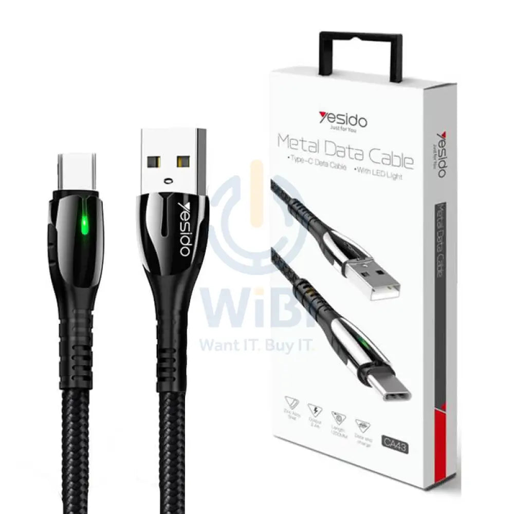 Yesido CA43 Charging Cable - USB / Type-C / 1.2 Meters