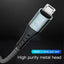 Yesido CA63 Aluminum Alloy Nylon Braided Fast Charging Data Cable - 2M / USB / Micro - Black Accessories > Cables &