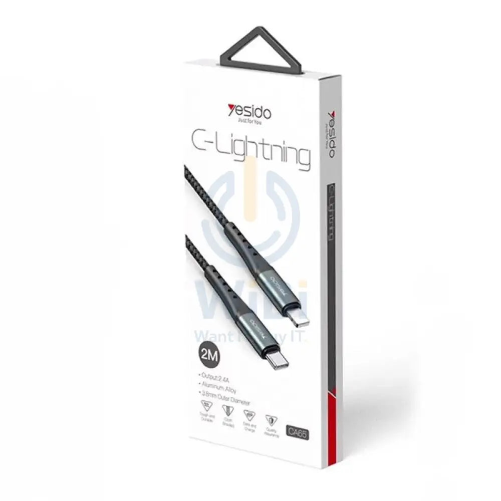 Yesido CA65 Charging Cable - Type-C to Lightning / 2 Meters