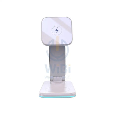 Yesido DS17 Magnetic 3 In 1 Foldable Wireless Charging Dock Stand - 15W / Wireless / Type-C - White Accessories >