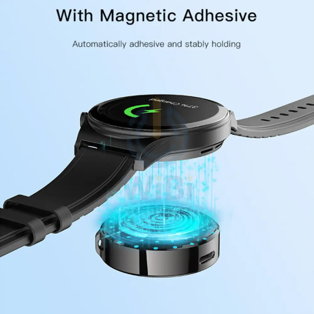 Yesido DS19 Samsung Smart Watch Portable Charger Magnetic Wireless Charger 2.5W / USB / Type-C - Black Accessories >