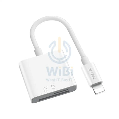Yesido GS11 2 in 1 Multi-Function Converter Adapter - Lightning / TF Card - White Accessories > Cables & Converters