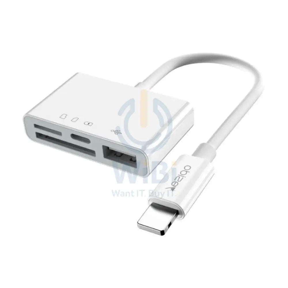 Yesido GS12 4 In 1 OTG Adapter Converter - USB / Lightning / TF card / SD card - White Accessories > Cables & Converters