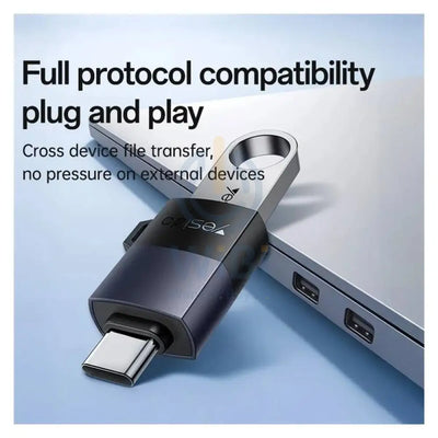Yesido GS31 USB OTG Adapter - 18W / Type-C / Black Accessories > Cables & Converters > Converters