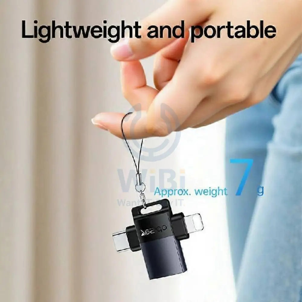 Yesido GS35 2-in-1 USB OTG Adapter - USB-A / Type-C / Lightning Accessories > Cables & Converters > Converters