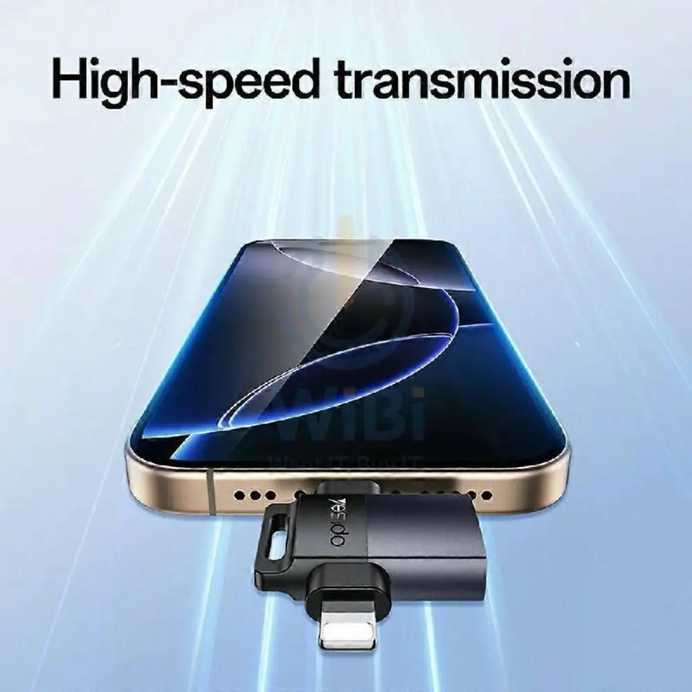Yesido GS35 2-in-1 USB OTG Adapter - USB-A / Type-C / Lightning Accessories > Cables & Converters > Converters