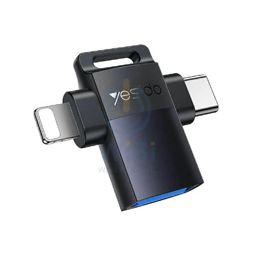 Yesido GS35 2-in-1 USB OTG Adapter - USB-A / Type-C / Lightning Accessories > Cables & Converters > Converters