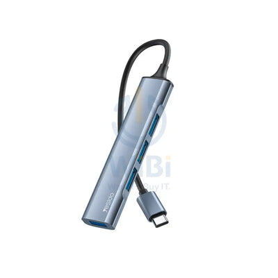 Yesido HB17 4 in 1 Multifunctional Docking Station HUB Adapter - USB-C / Type-C - Gray Accessories > Cables &