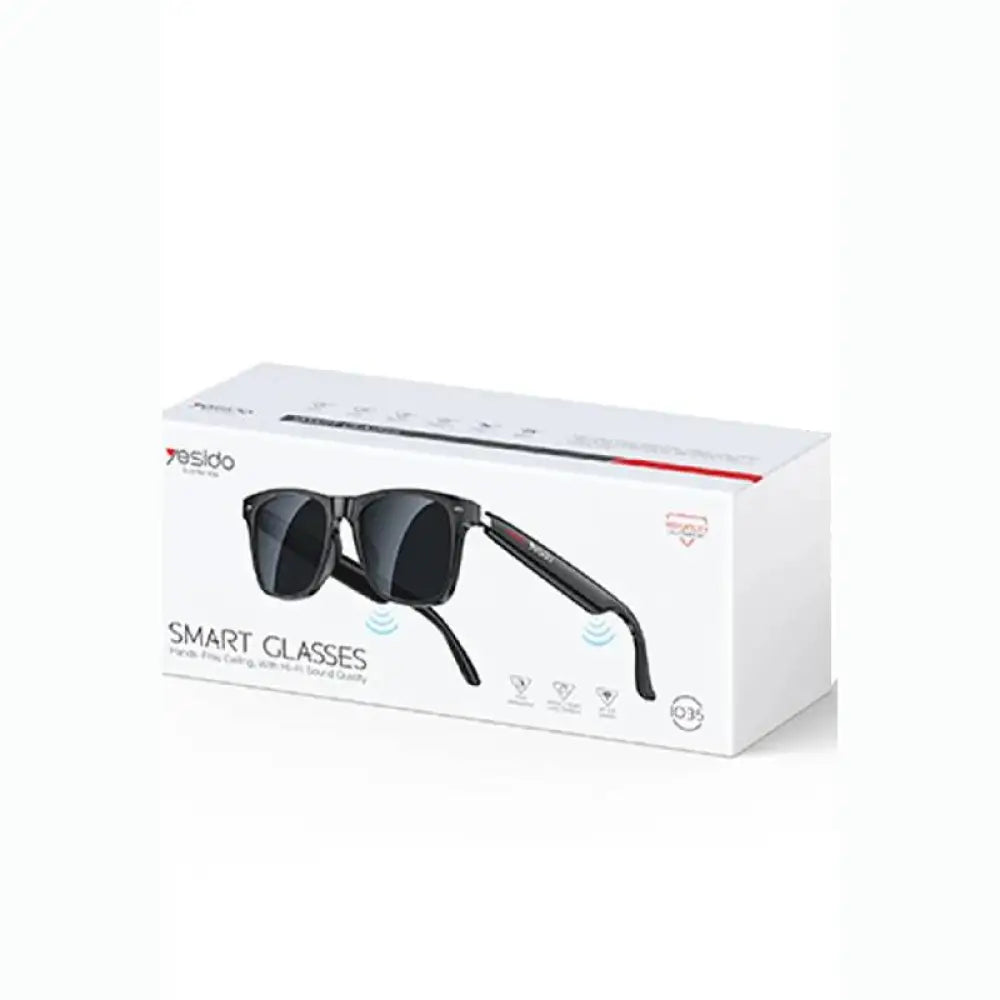 Yesido IO35 Smart Sunglasses with Built-in Speaker - Bluetooth / Black Accessories > Smart Devices